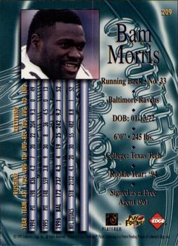 1997 Collector's Edge Masters #209 Bam Morris Back