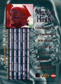 1997 Collector's Edge Masters #223 Merton Hanks Back