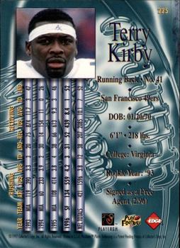 1997 Collector's Edge Masters #225 Terry Kirby Back