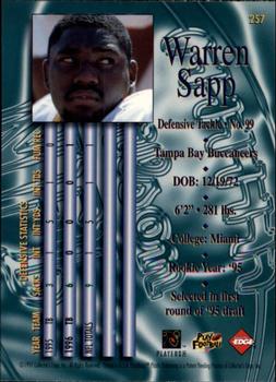 1997 Collector's Edge Masters #257 Warren Sapp Back