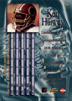 1997 Collector's Edge Masters #266 Ken Harvey Back