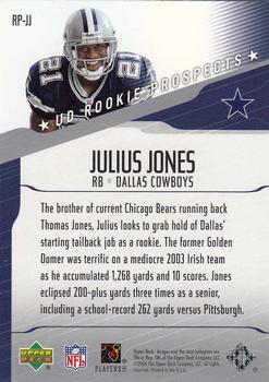 2004 Upper Deck - UD Rookie Prospects #RP-JJ Julius Jones Back