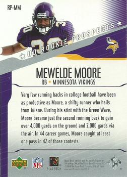 2004 Upper Deck - UD Rookie Prospects #RP-MM Mewelde Moore Back
