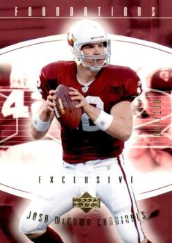 2004 Upper Deck Foundations - Exclusive Gold #1 Josh McCown Front