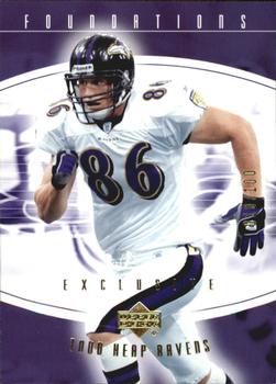 2004 Upper Deck Foundations - Exclusive Gold #7 Todd Heap Front