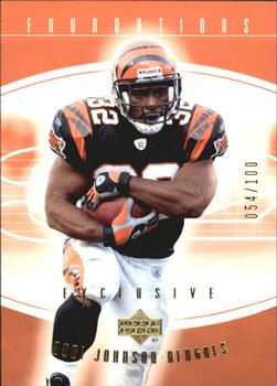 2004 Upper Deck Foundations - Exclusive Gold #19 Rudi Johnson Front