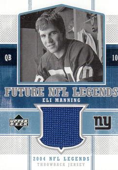 2004 Upper Deck Legends - Future Legends Throwback Jersey #FLT-EM Eli Manning Front