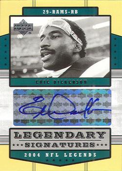 2004 Upper Deck Legends - Legendary Signatures #LS-ED Eric Dickerson Front