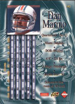 1997 Collector's Edge Masters - Nitro #142 Dan Marino Back