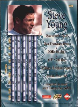 1997 Collector's Edge Masters - Nitro #234 Steve Young Back