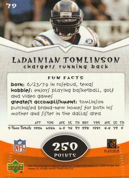 2004 Upper Deck Power Up - Orange #79 LaDainian Tomlinson Back