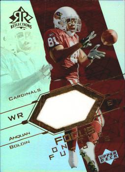 2004 Upper Deck Reflections - Focus on the Future Jerseys Gold #FO-AB Anquan Boldin Front