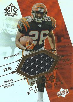 2004 Upper Deck Reflections - Focus on the Future Jerseys Gold #FO-CH Chris Perry Front