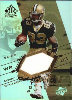 2004 Upper Deck Reflections - Focus on the Future Jerseys Gold #FO-DS Donte Stallworth Front