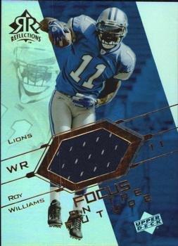2004 Upper Deck Reflections - Focus on the Future Jerseys Gold #FO-RO Roy Williams Front
