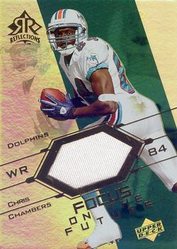 2004 Upper Deck Reflections - Focus on the Future Jerseys Gold #FO-CC Chris Chambers Front
