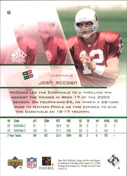 2004 Upper Deck Reflections - Green #3 Josh McCown Back