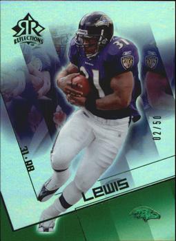 2004 Upper Deck Reflections - Green #8 Jamal Lewis Front