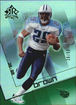 2004 Upper Deck Reflections - Green #96 Chris Brown Front