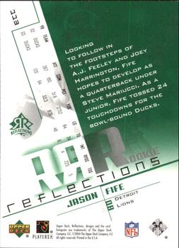 2004 Upper Deck Reflections - Green #113 Jason Fife Back