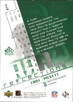 2004 Upper Deck Reflections - Green #143 Cody Pickett Back