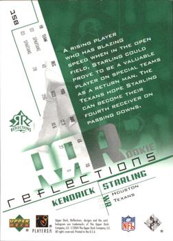 2004 Upper Deck Reflections - Green #158 Kendrick Starling Back