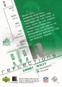 2004 Upper Deck Reflections - Green #216 Grant Wiley Back
