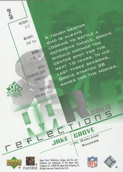 2004 Upper Deck Reflections - Green #245 Jake Grove Back