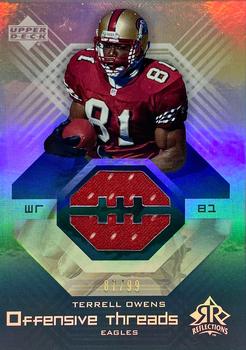 2004 Upper Deck Reflections - Offensive Threads #OT-TO Terrell Owens Front