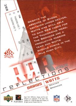 2004 Upper Deck Reflections - Red #153 Darius Watts Back