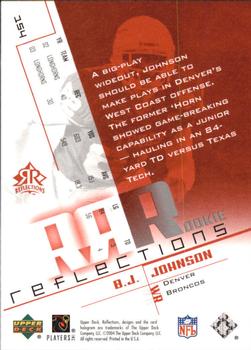 2004 Upper Deck Reflections - Red #154 B.J. Johnson Back