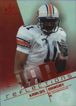 2004 Upper Deck Reflections - Red #196 Karlos Dansby Front