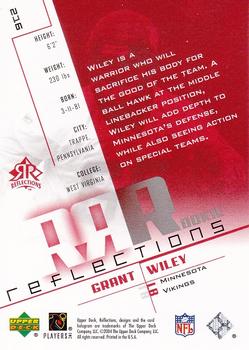 2004 Upper Deck Reflections - Red #216 Grant Wiley Back