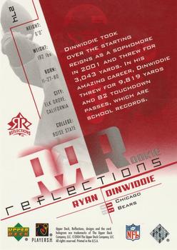 2004 Upper Deck Reflections - Red #274 Ryan Dinwiddie Back