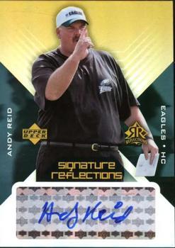 2004 Upper Deck Reflections - Signature Reflections #SR-AR Andy Reid Front