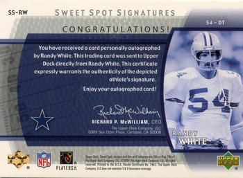 2004 Upper Deck Sweet Spot - Signatures #SS-RW Randy White Back