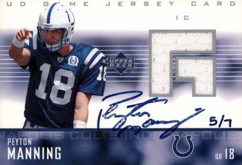 2004 Upper Deck Ultimate Collection - Autographed Buybacks #GJ-PM Peyton Manning Front