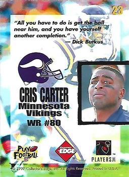 1997 Collector's Edge Masters - Ripped #23 Cris Carter Back