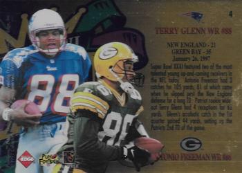1997 Collector's Edge Masters - Super Bowl XXXI Game Ball #4 Antonio Freeman / Terry Glenn Back