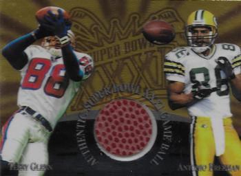 1997 Collector's Edge Masters - Super Bowl XXXI Game Ball #4 Antonio Freeman / Terry Glenn Front