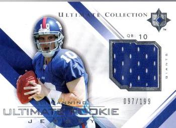 2004 Upper Deck Ultimate Collection - Rookie Jerseys #URJ-EM Eli Manning Front