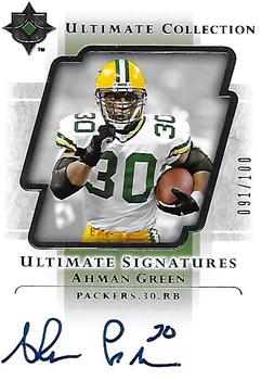 2004 Upper Deck Ultimate Collection - Ultimate Signatures #US-AG Ahman Green Front