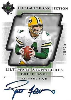 2004 Upper Deck Ultimate Collection - Ultimate Signatures #US-BF Brett Favre Front