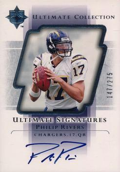 2004 Upper Deck Ultimate Collection - Ultimate Signatures #US-PR Philip Rivers Front