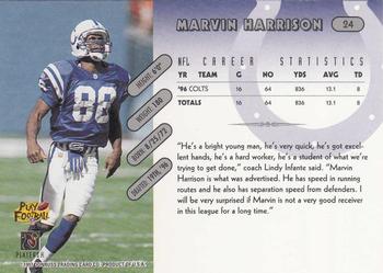 1997 Donruss #24 Marvin Harrison Back