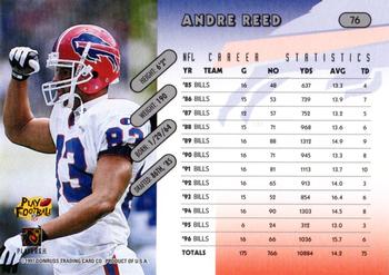 1997 Donruss #76 Andre Reed Back