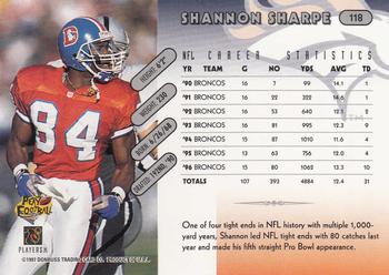 1997 Donruss #118 Shannon Sharpe Back