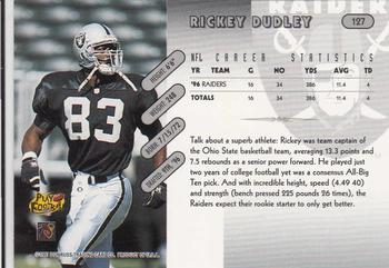 1997 Donruss #127 Rickey Dudley Back