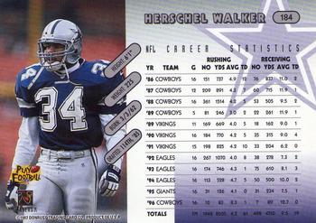 1997 Donruss #184 Herschel Walker Back