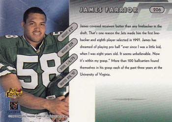 1997 Donruss #206 James Farrior Back